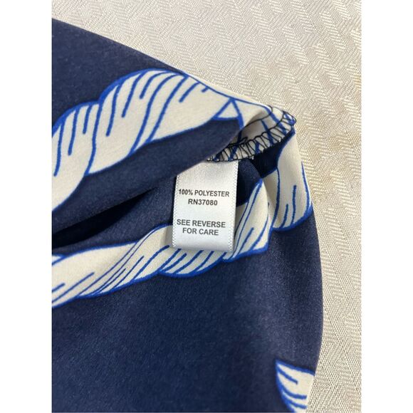 JM Sportswear Cest 1946 Nautical FULL maxi skirt medium upstream navy rn#37080 n - Picture 7 of 7